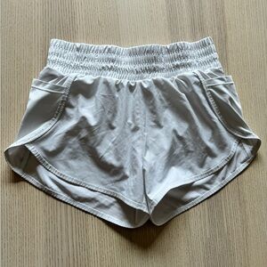 Marika White Athletic Shorts Lightweight Moisture-Wicking